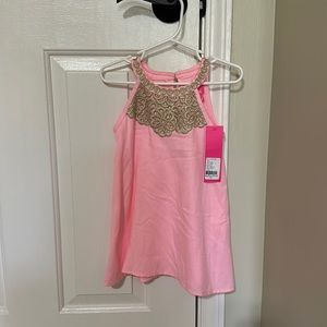 NWT Lilly Pulitzer Mini Pearl Shift Coral Reef Size 2 toddler